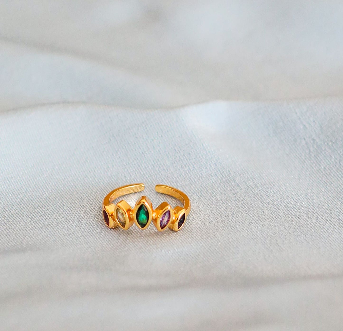 Colored Crown Ring