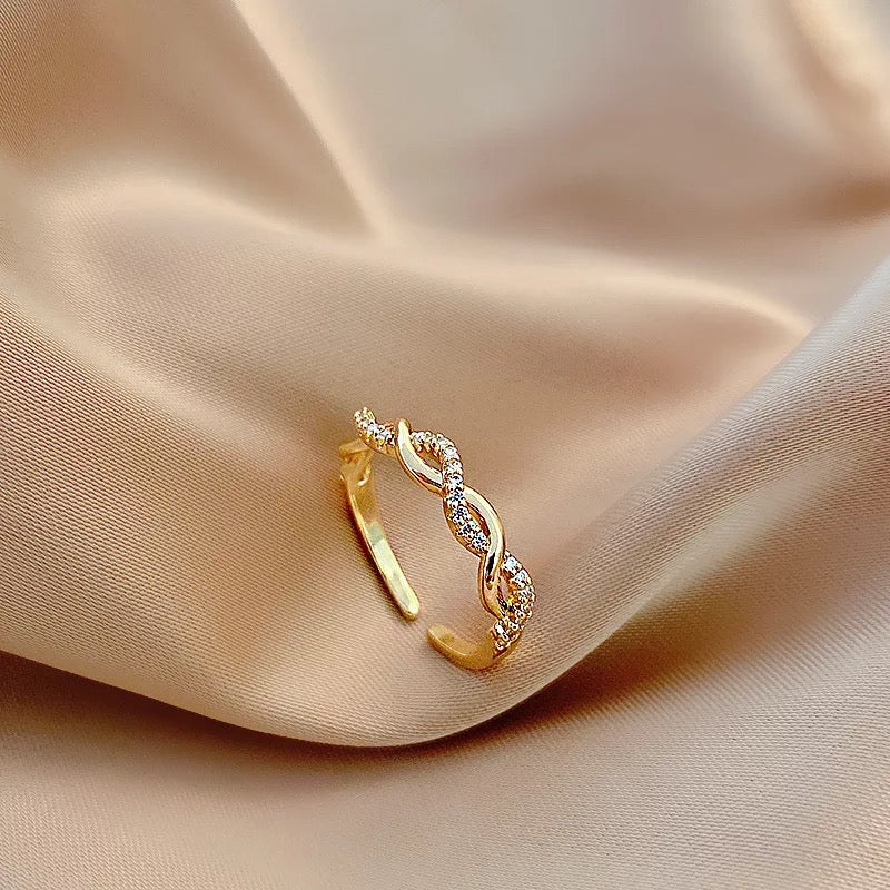 Diamond Braided Ring